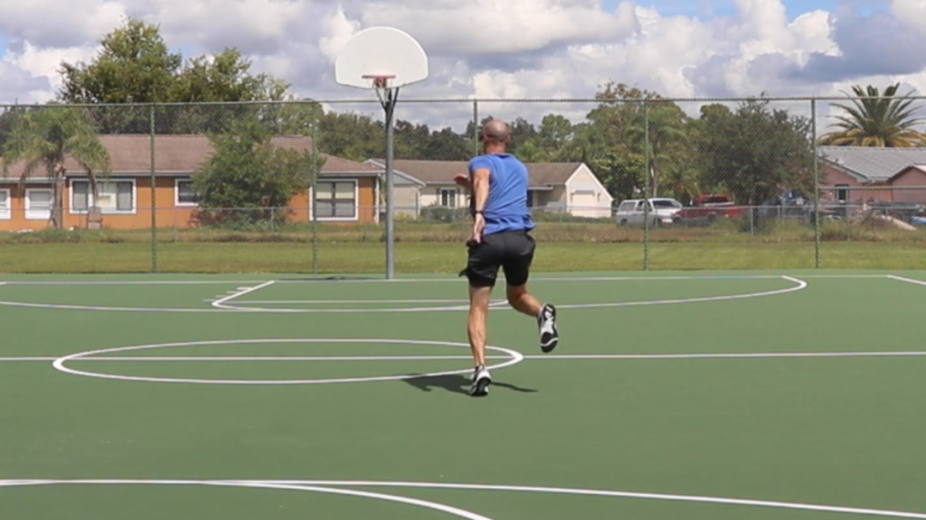 coach demonstration 180 turn to a backpedal